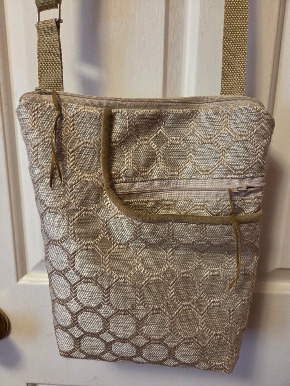 A Geometric patterned Jacquard Pocketbook.